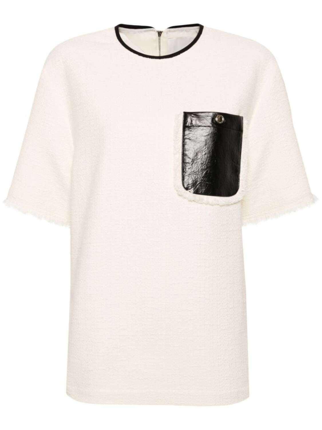 

Твидовая футболка с бахромой 3.1 Phillip Lim, нейтральный цвет