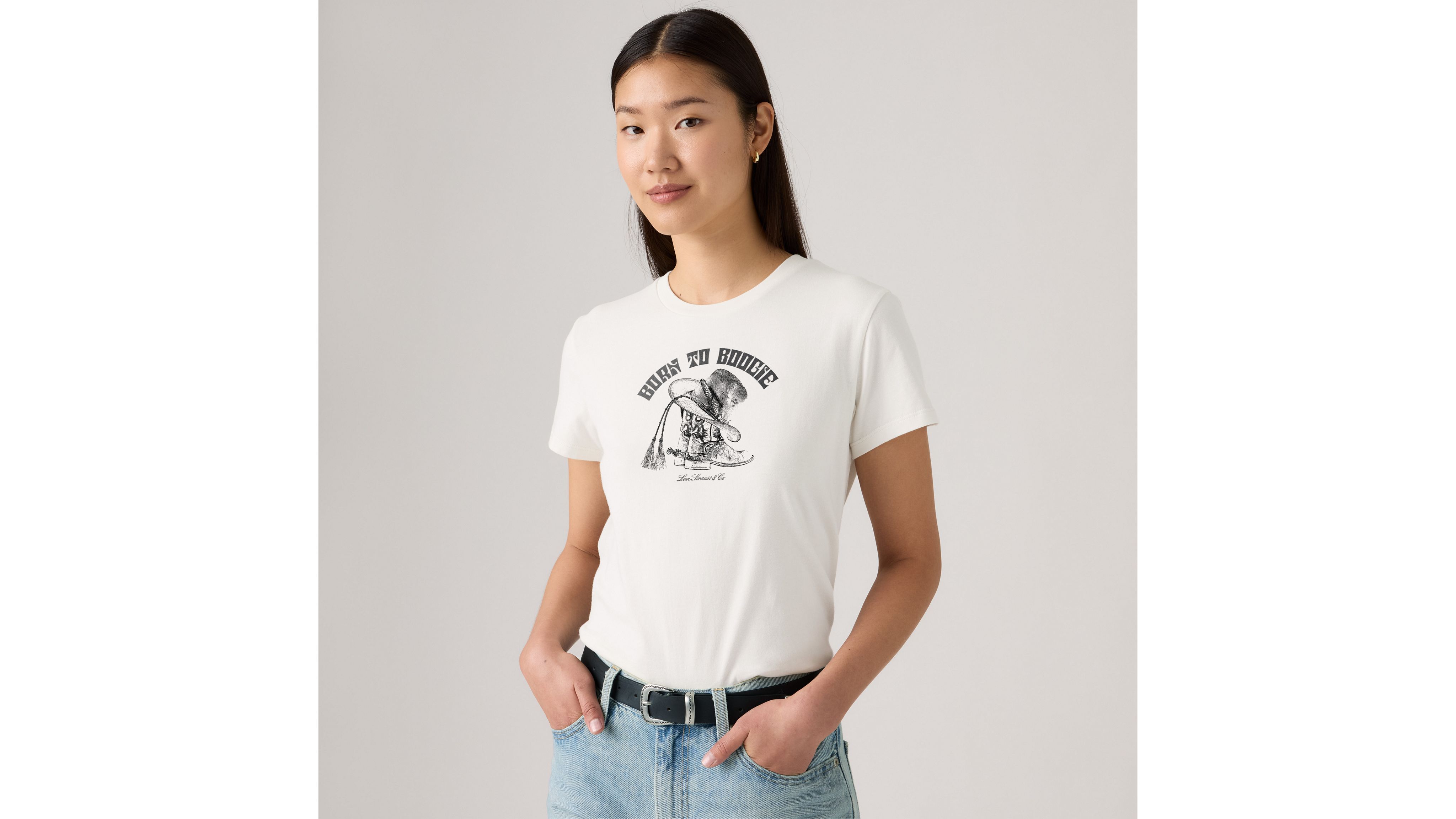 

Футболка Graphic Perfect Levi's, Born To Boogie - White