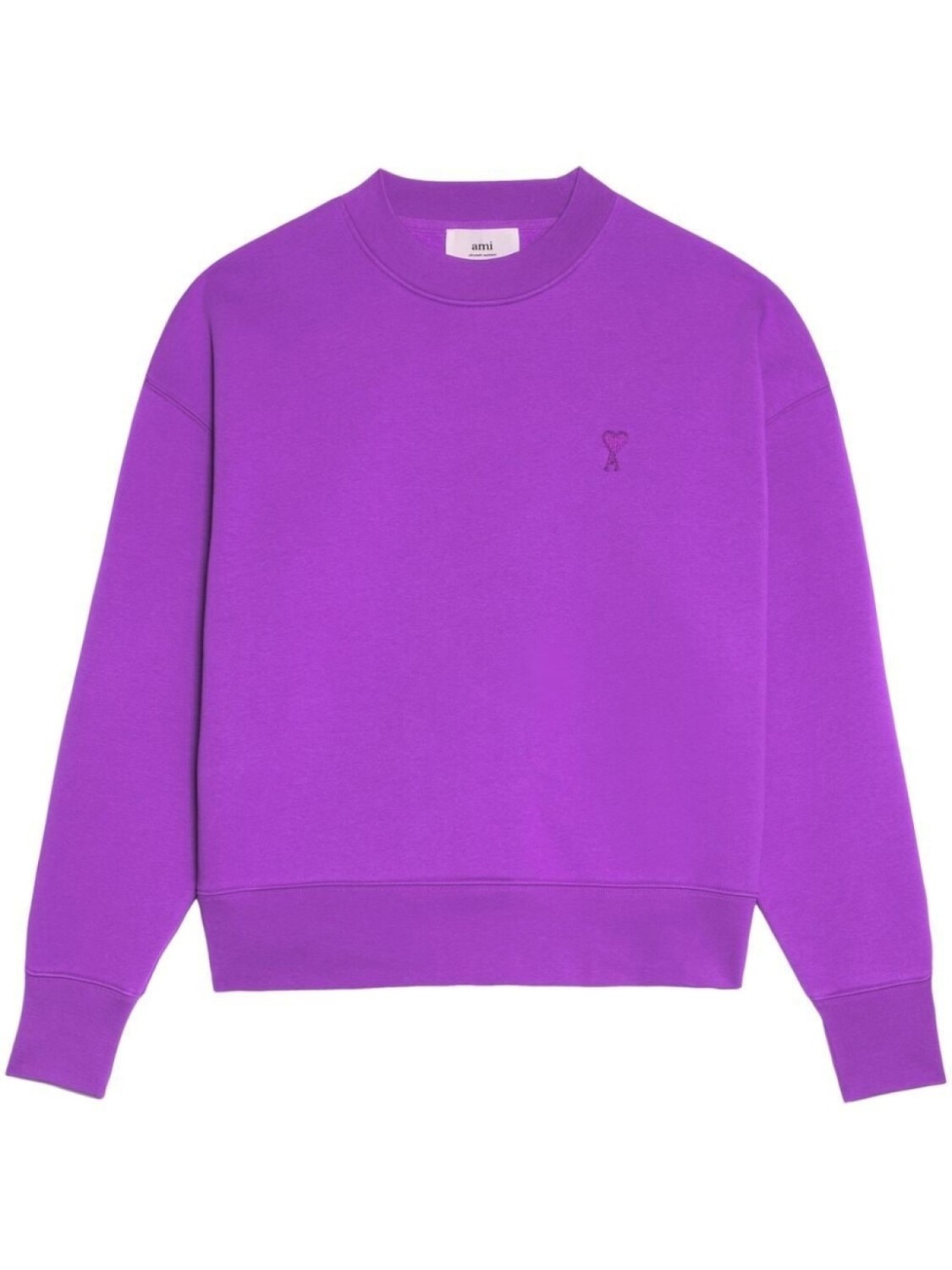 

AMI Paris толстовка с монограммой Ami de Coeur, фиолетовый