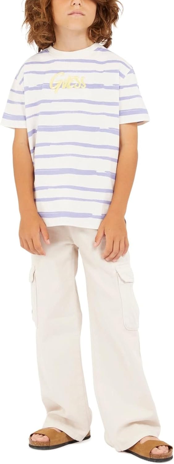 

Футболка Guess Boys' Eco с коротким рукавом, Blue Grey Fantasy, Серый, Футболка Guess Boys' Eco с коротким рукавом, Blue Grey Fantasy