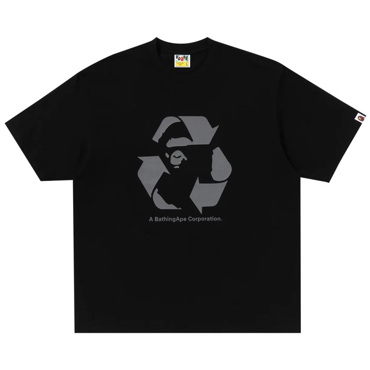 

Футболка BAPE Recycle Motif Relaxed Fit Tee, черный