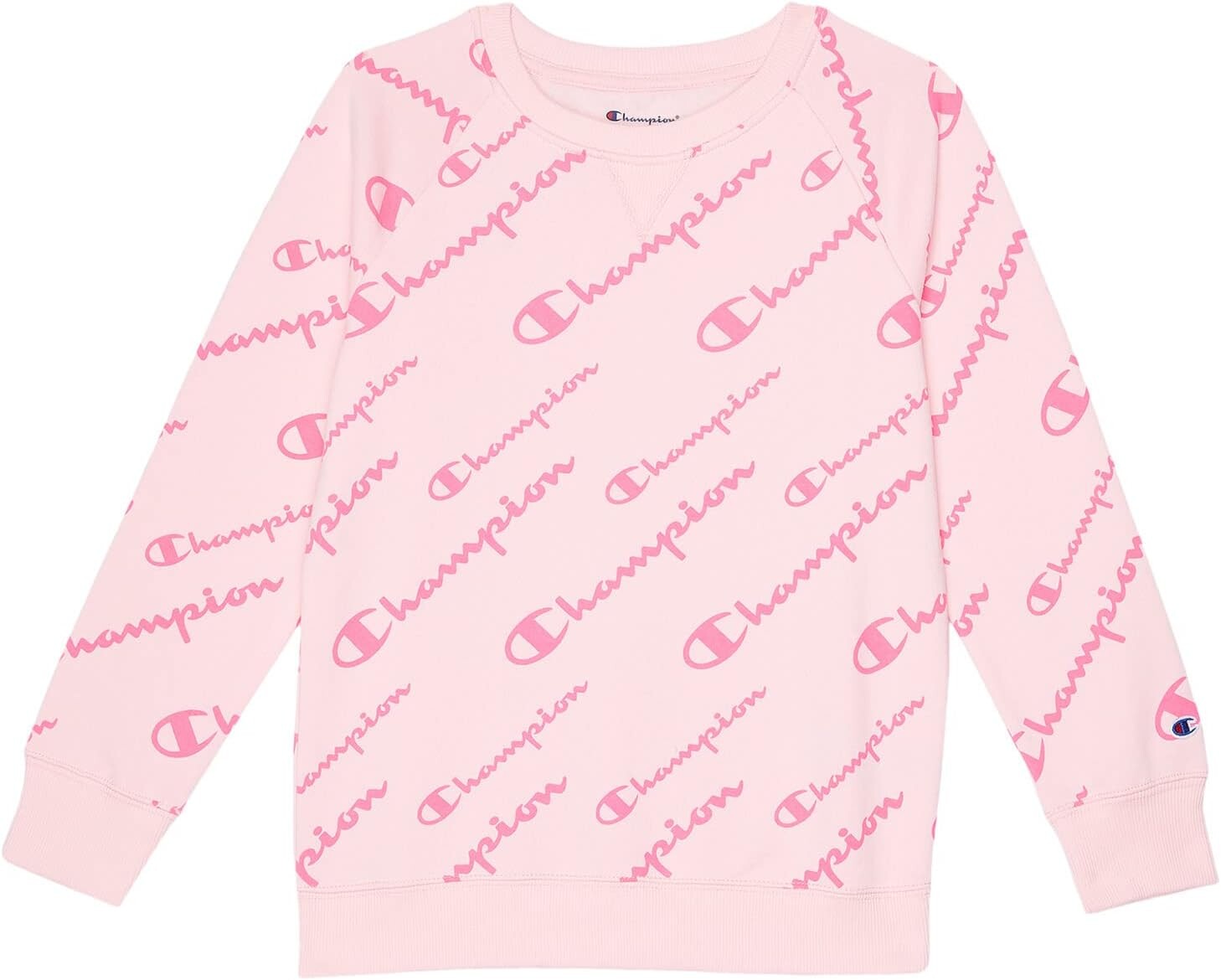 

Толстовка Champion Script Aop Crew, цвет Pink Candy