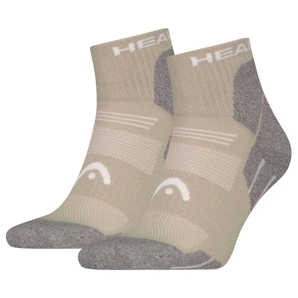 

Носки Head 701229025 Quarter short 2 units, бежевый