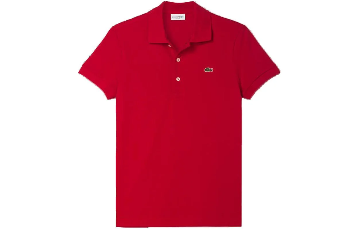 Футболка-поло с коротким рукавом и логотипом LACOSTE, коричневый-cb8 — фото 4