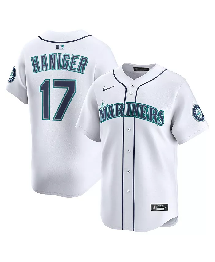 

Мужская альтернативная лимитированная джерси игрока Seattle Mariners Mitch Haniger в белом цвете Nike