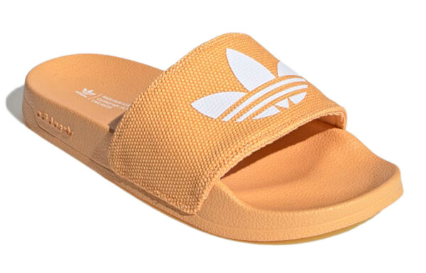 Тапочки adilette lite slide 'hazy orange' Adidas, оранжевый — фото 3