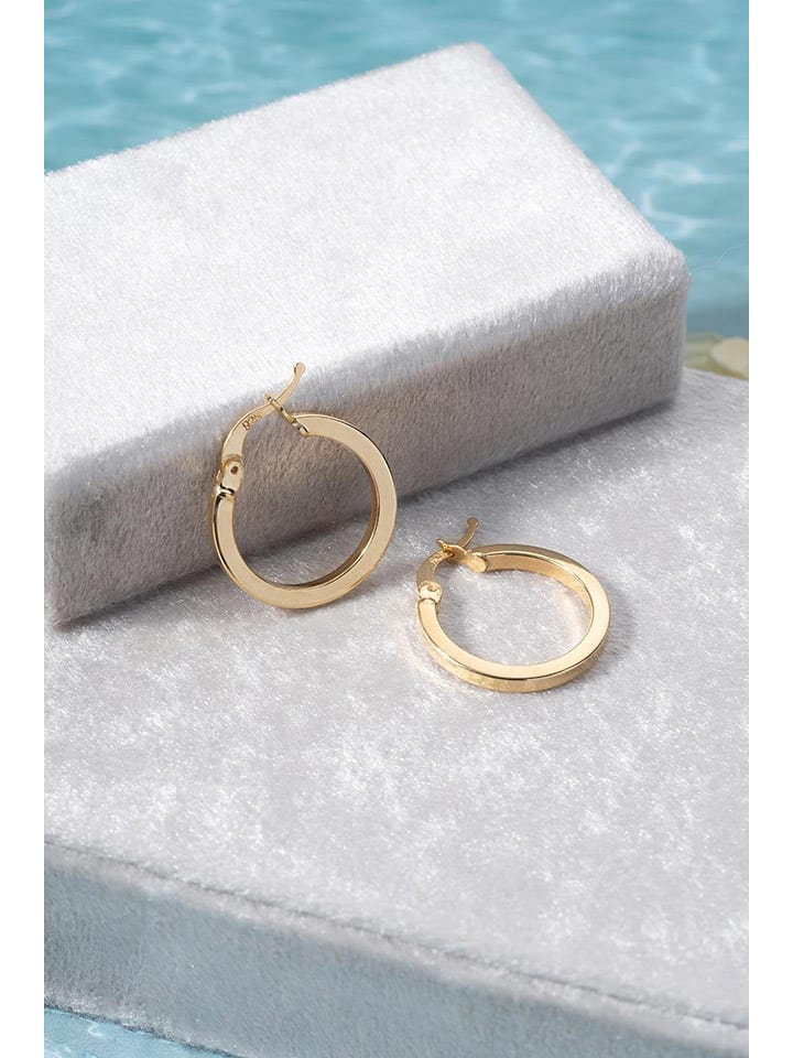 

Позолоченные серьги-кольца Heliophilia