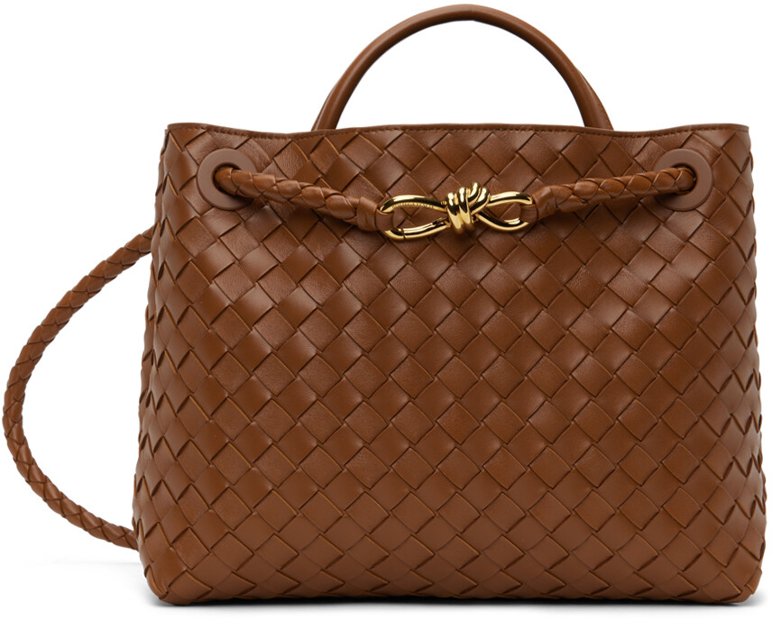 

Коричневая средняя сумка Andiamo Bottega Veneta, Коричневый, Коричневая средняя сумка Andiamo Bottega Veneta