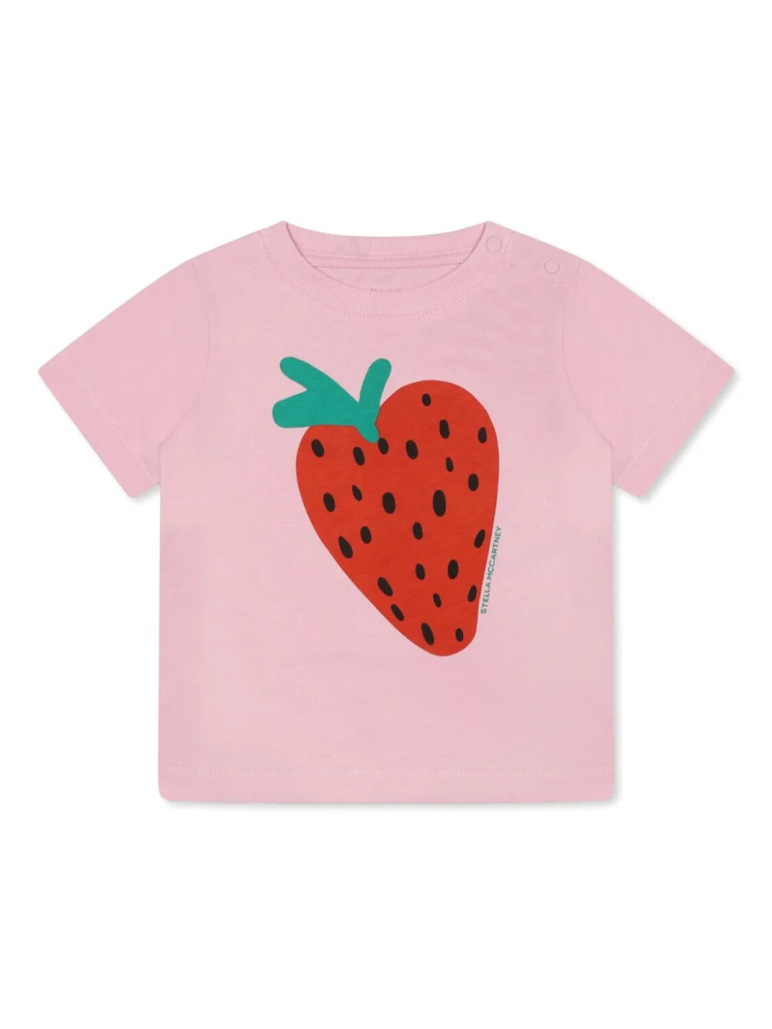 

Футболка Stella McCartney Kids с принтом клубники, розовый