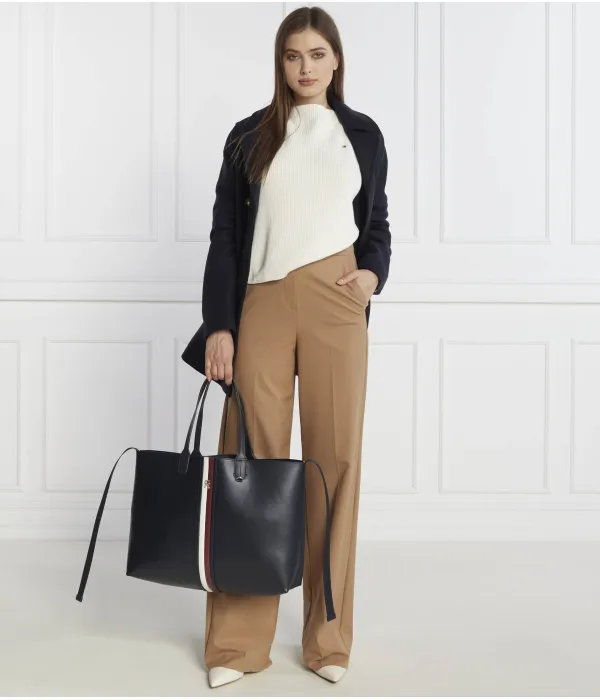 Свитер с открытым швом Regular fit Tommy Hilfiger, белый — фото 2