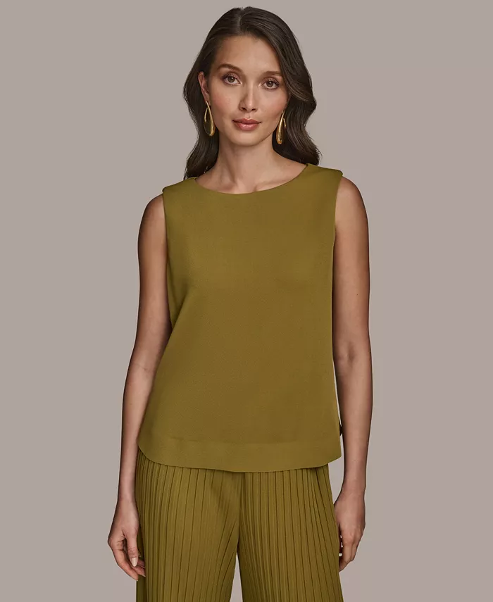 

Женский трикотажный топ без рукавов Donna Karan New York, зеленый