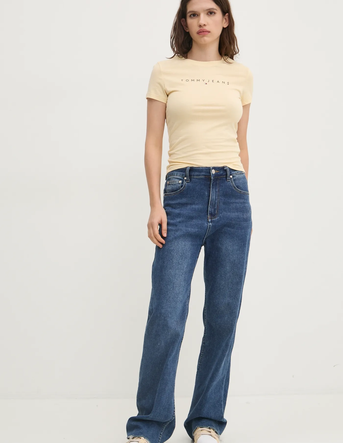 

Хлопковая футболка Tommy Jeans, желтый
