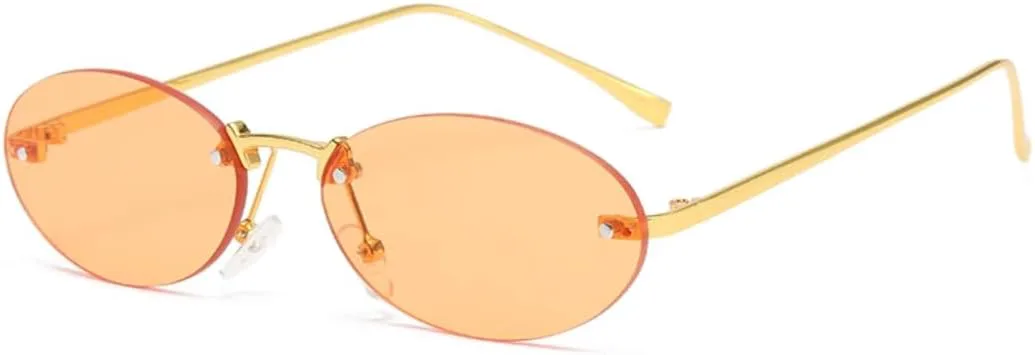 

Женские солнцезащитные очки UV400, маленькие, с градиентным переходом цвета, металлическая оправа, панк-стиль. Мужские солнцезащитные очки TOIPASTN, Orange