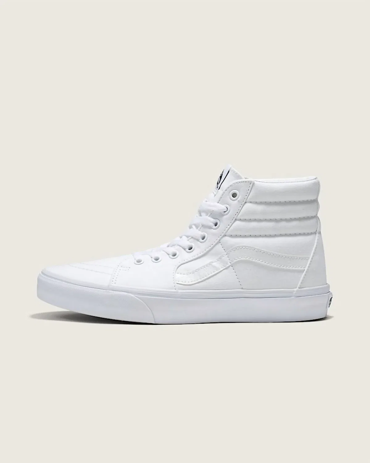 Vans Мужские высокие скейтбордические кроссовки в белоснежном цвете
