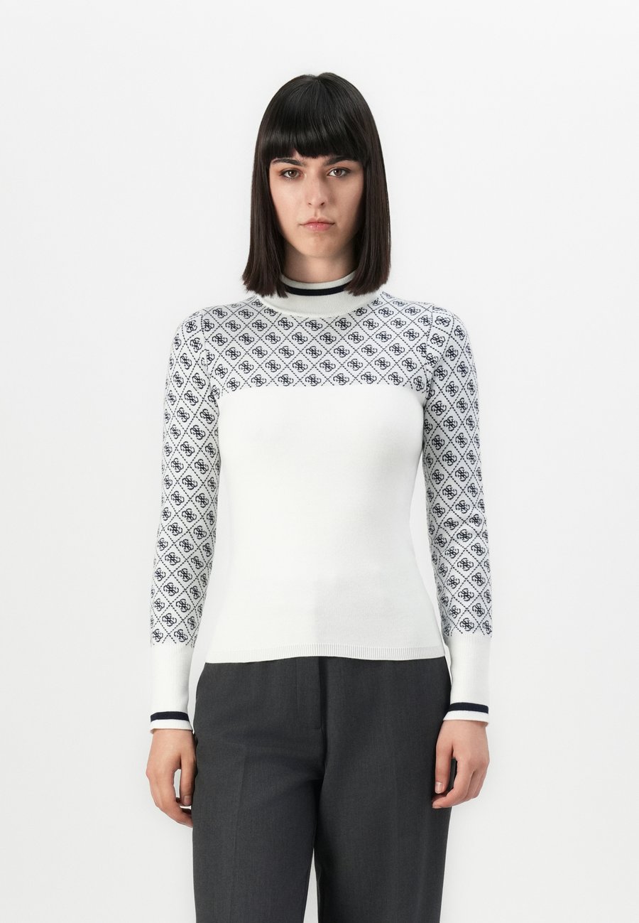 

Джемпер Guess MOCK NECK AUBREY, Cream/Blue/Sand