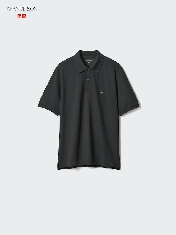 

Поло из ткани пике Dry с узором Uniqlo, 09 black, Черный, Поло из ткани пике Dry с узором Uniqlo, 09 black