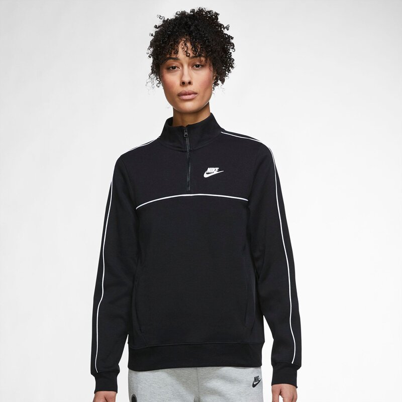 

Толстовка mlnm estl flc qz ls Nike, черный