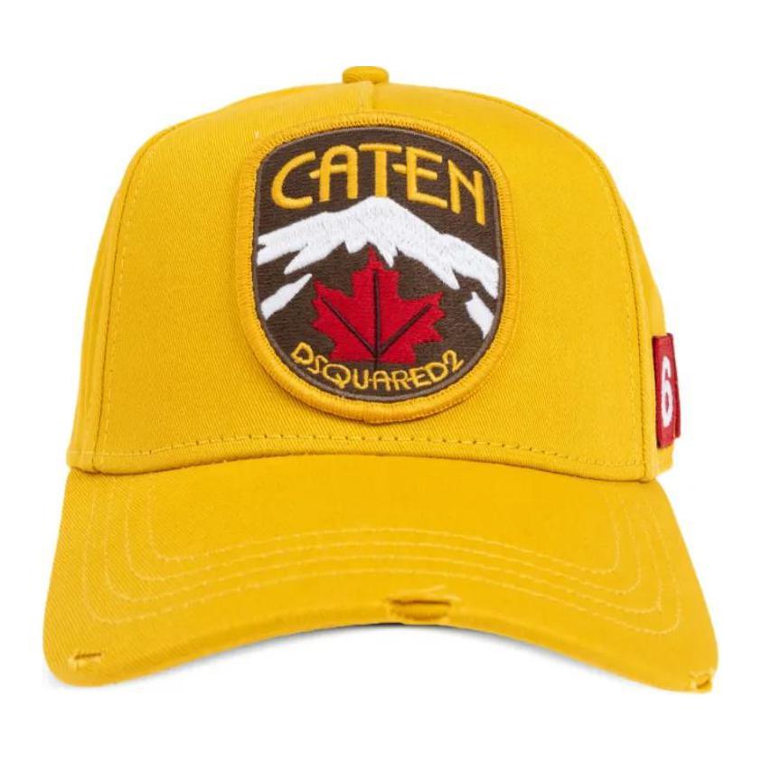 

DSQUARED 2 Бейсболка Dsquared2 Caten Patch с потертостями, Yellow