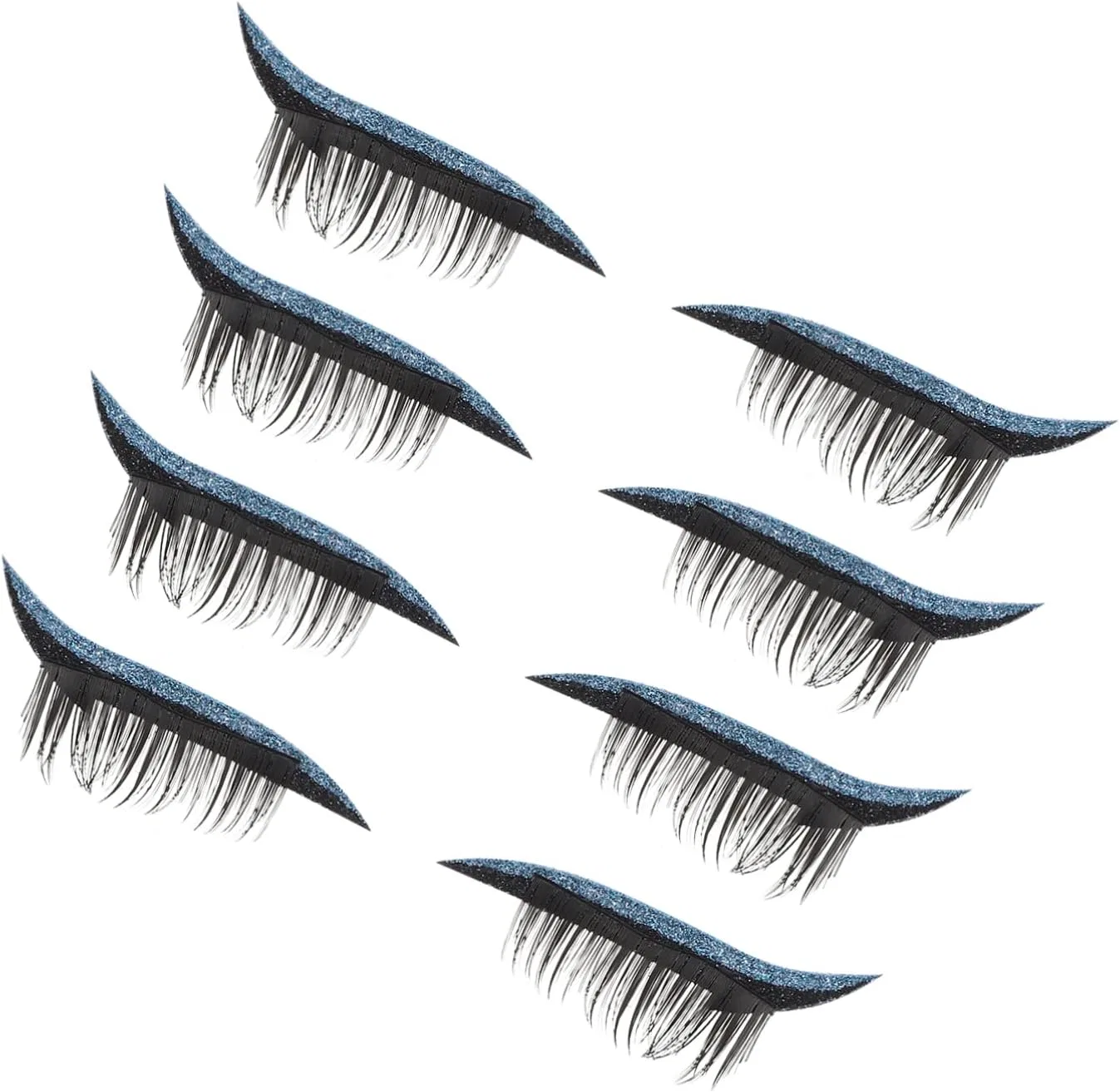 Накладные ресницы Beaupretty, синие, 4 пары