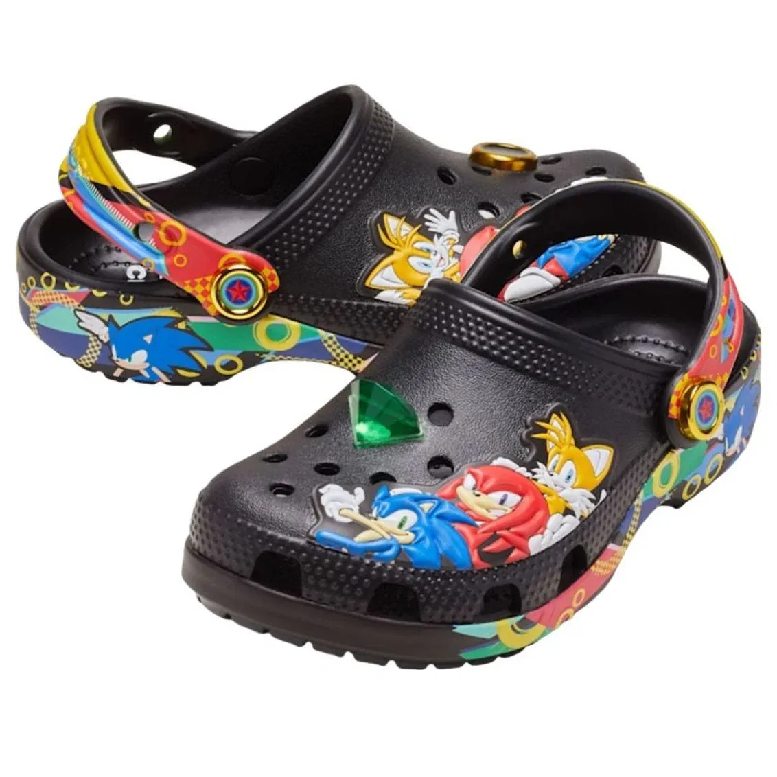 Сандалии Crocs x SEGA Sonic The Hedgehog Classic Clog 'Black' 212970-90H, черный — фото 2
