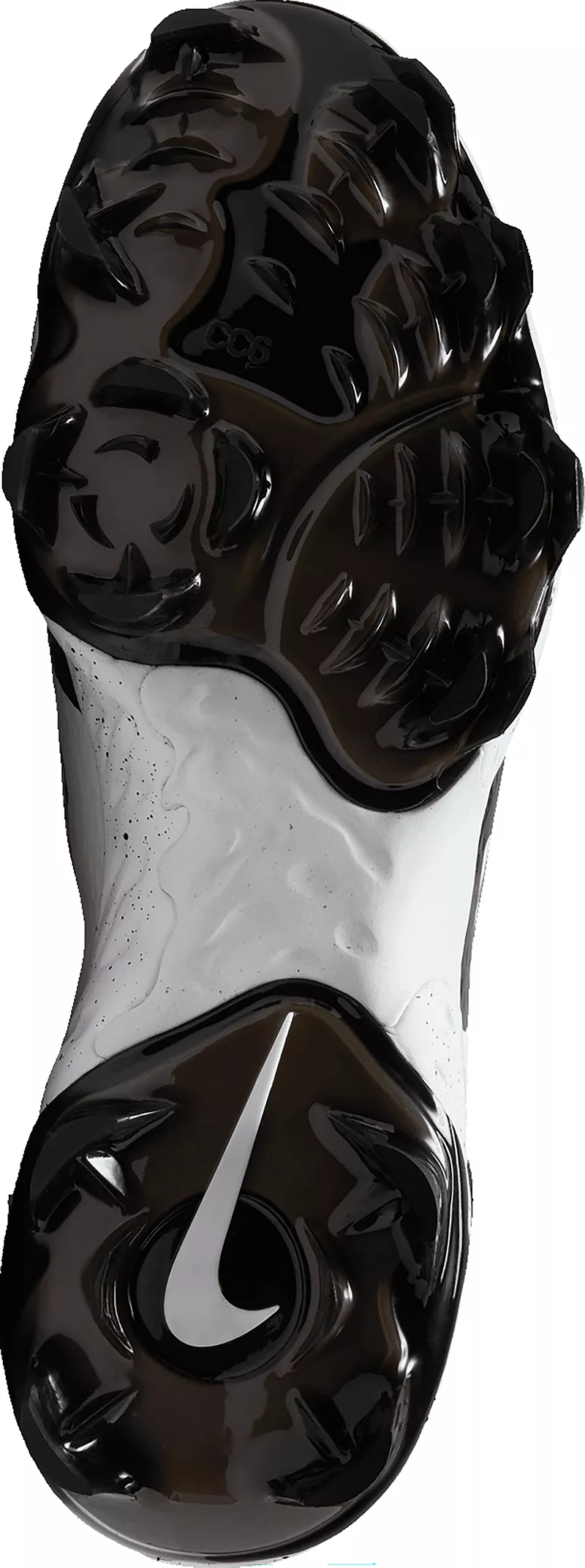 Мужские бейсбольные бутсы Nike Alpha Huarache Elite 4 MCS, белый/черный/белый — фото 2