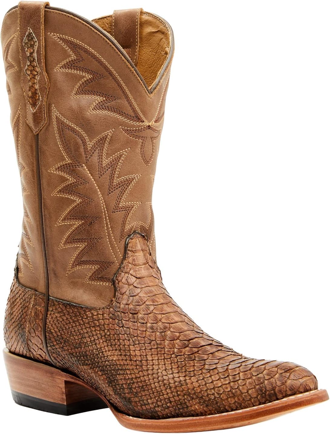 

Мужские вестерн-бутсы Cody James из экзотической питоновой кожи с округлым носком - Bbe4521-02, коричневый