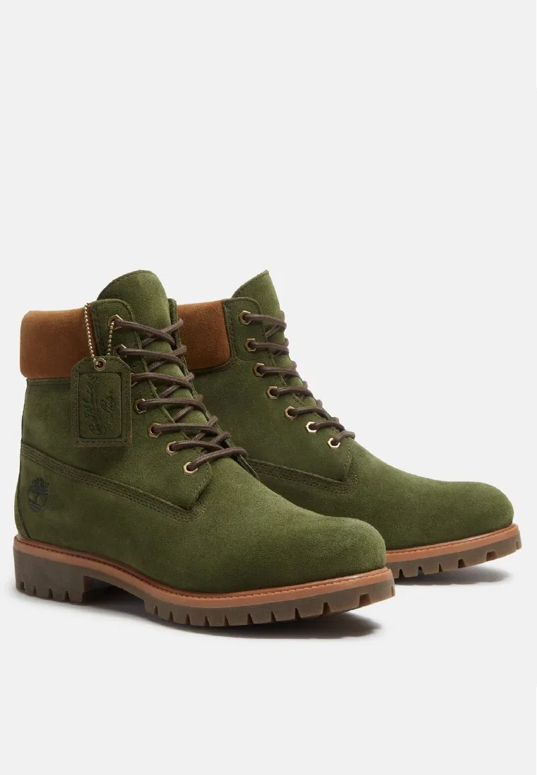 Мужские ботинки Timberland Premium 6-Inch Lace Up Waterproof, коричневый — фото 4