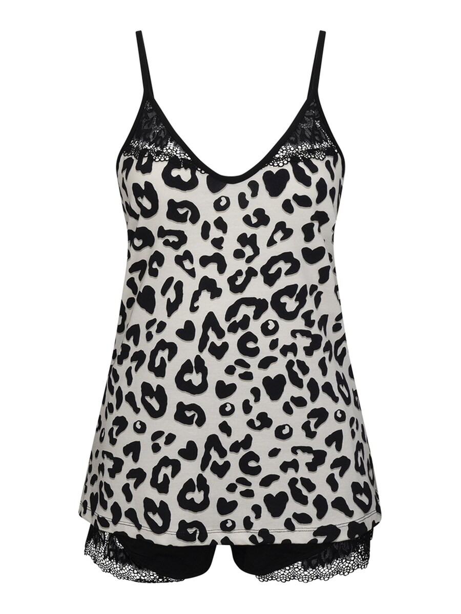 

Короткий пижамный комплект Goldenbay Viola, черный/белый