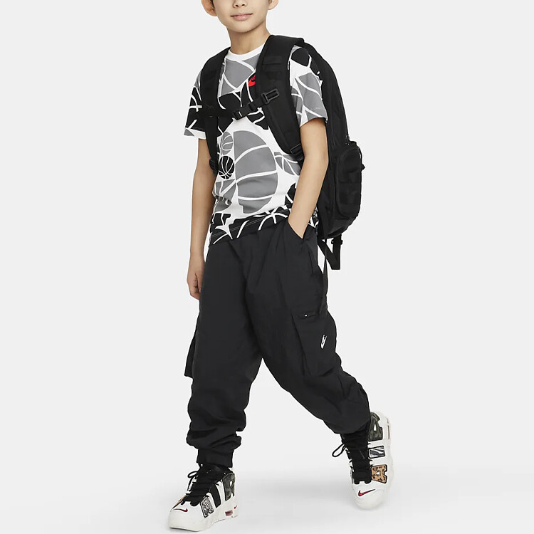 Детская футболка Nike, цвет Black/White — фото 3