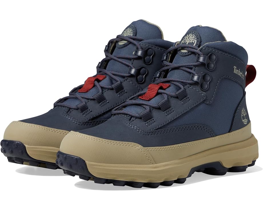 

Походные ботинки Timberland Kids Converge Mid Lace-Up Boots, цвет Dark Blue Nubuck