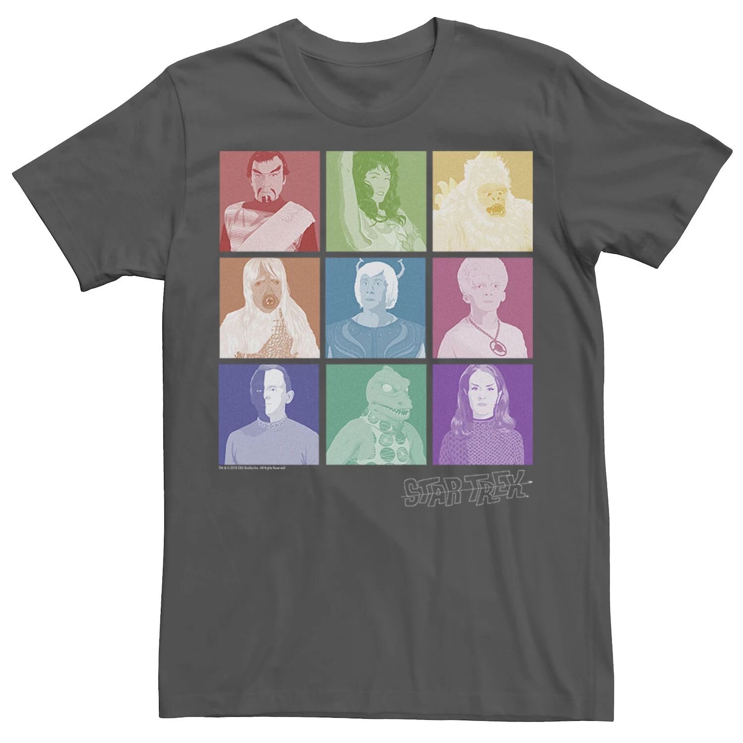 

Мужская футболка Star Trek Original Series 9 Square Alien Pop Licensed Character
