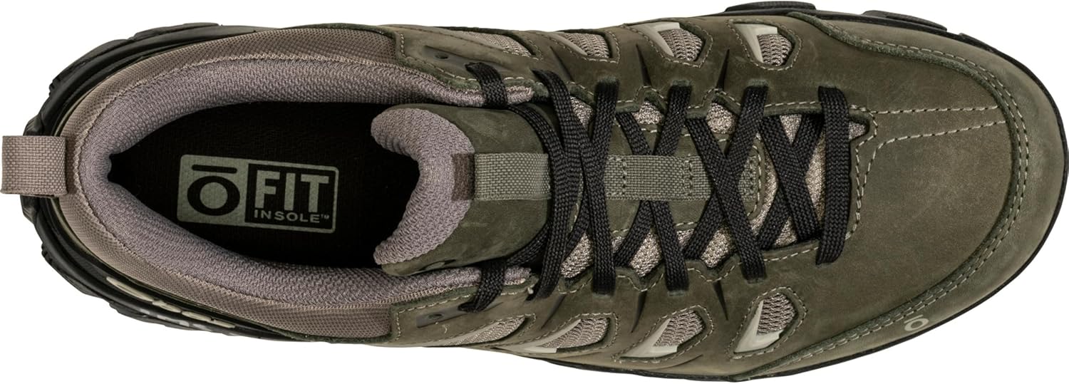 Мужские походные кроссовки Oboz Sawtooth X Low, оливковый — фото 4