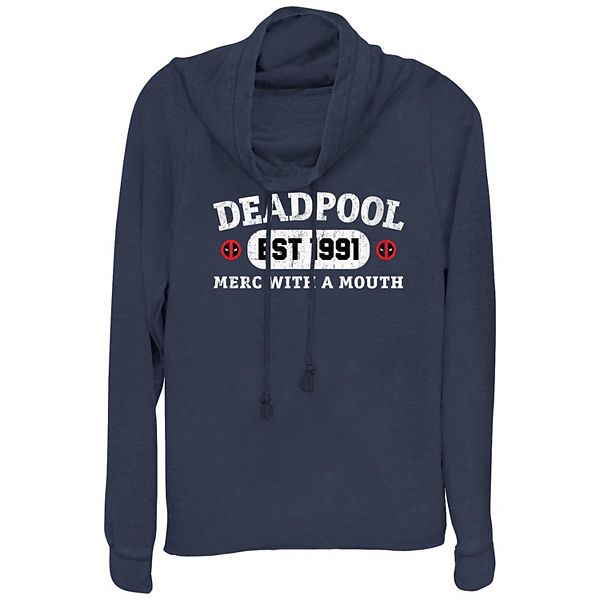 

Футболка с длинным рукавом Plus size Deadpool est 1991 Merc with a Mouth Marvel