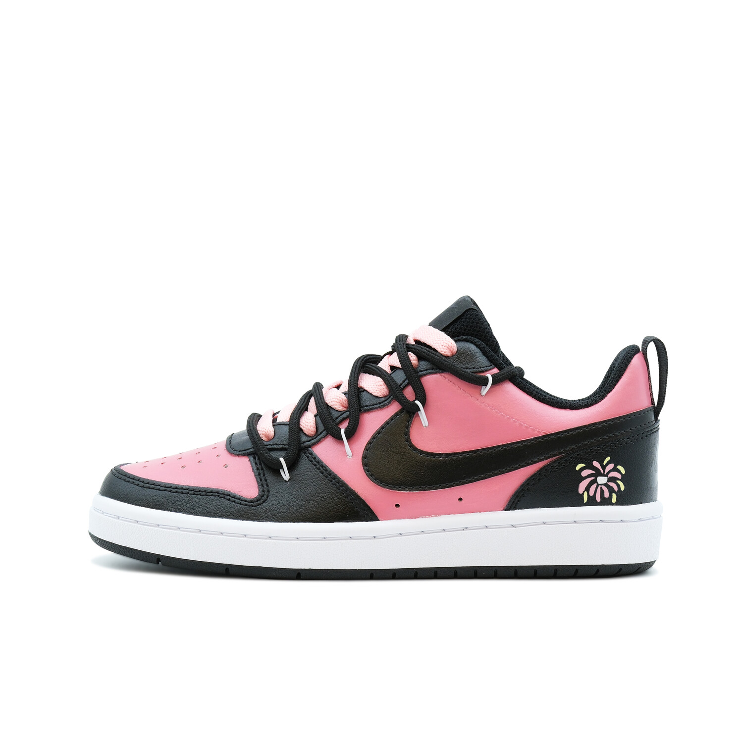 

Кроссовки Nike Court Borough Skateboarding Shoes Women's Low-top Black, цвет Peach