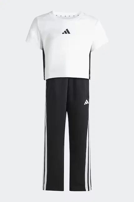 Комплект детский из эластичного трикотажа Adidas, белый — фото 2