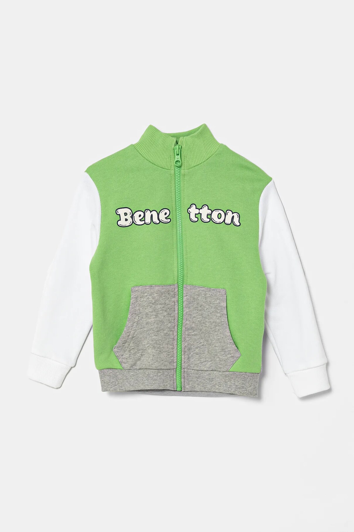 

Детская хлопковая толстовка United Colors Of Benetton, зеленый
