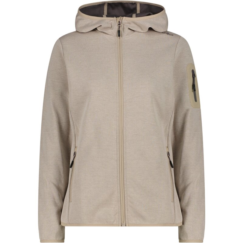 

Толстовка с капюшоном женская куртка с фиксированным капюшоном Cmp, цвет sabbia-vaniglia