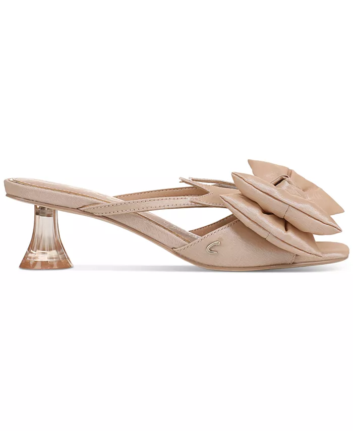 Женские босоножки на низком каблуке Natalina Bow с бантом Circus NY by Sam Edelman, коричневый/бежевый — фото 2