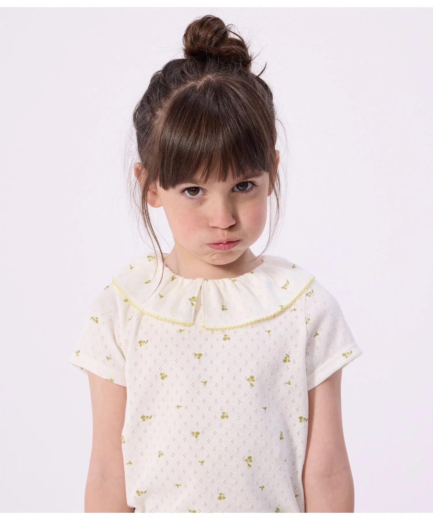 Детская футболка PETIT BATEAU с коротким рукавом и воротником — фото 4