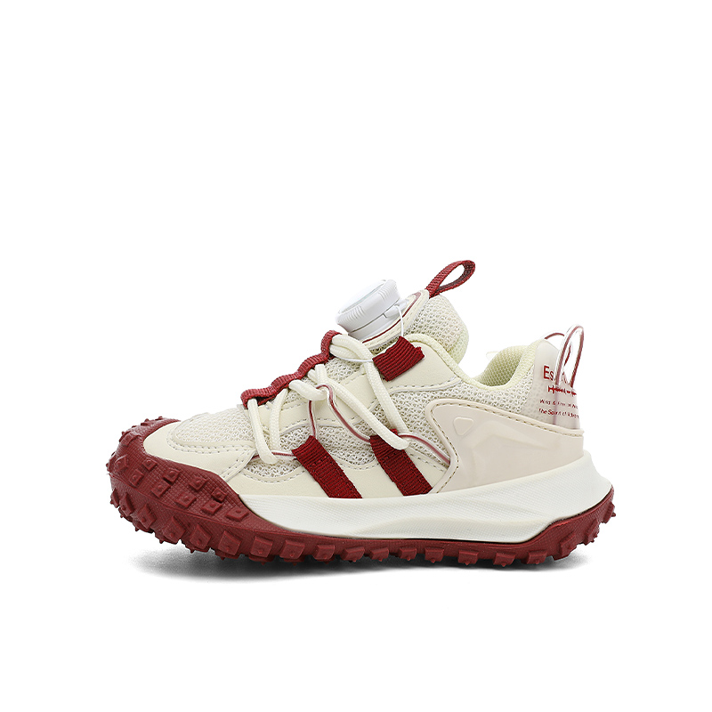 

Jeep Беговые кроссовки для детей с низким верхом, амортизацией, устойчивые к истиранию и дышащие, beige red