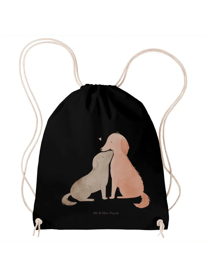 

Спортивная сумка Mr & Mrs Panda Sportbeutel Hunde Liebe ohne Spruch, черный