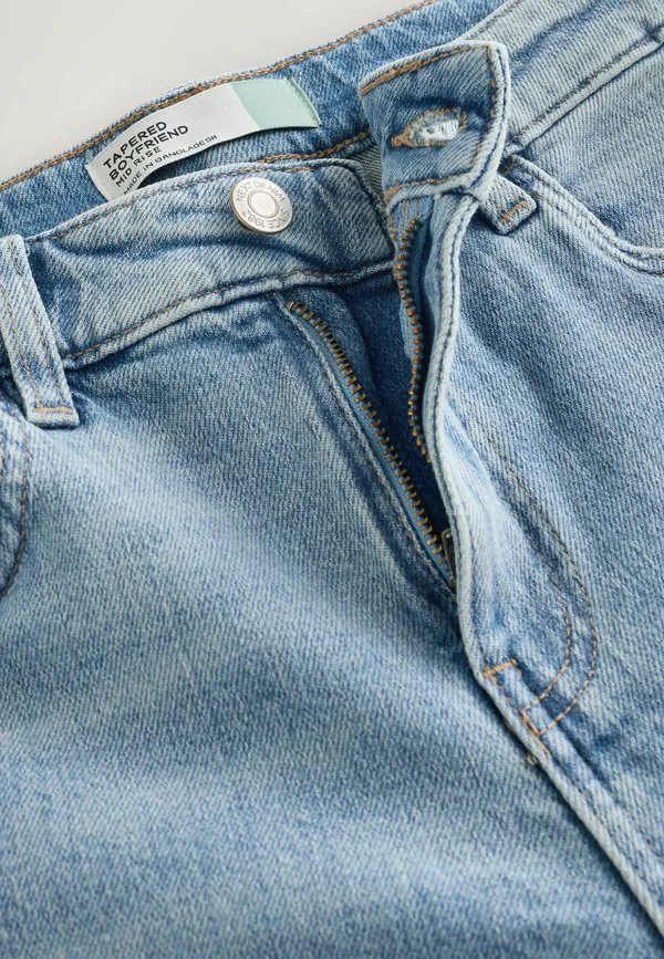 Эластичные джинсы свободного кроя в стиле бойфренд Next, Mid Blue Denim — фото 2