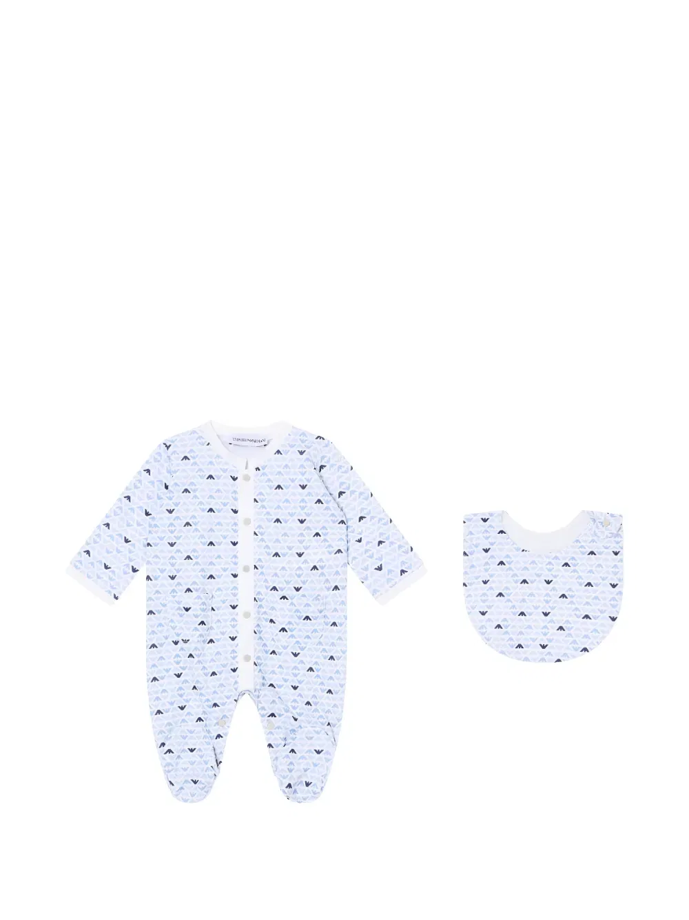 Пижамный комплект с логотипом Emporio Armani Kids, синий