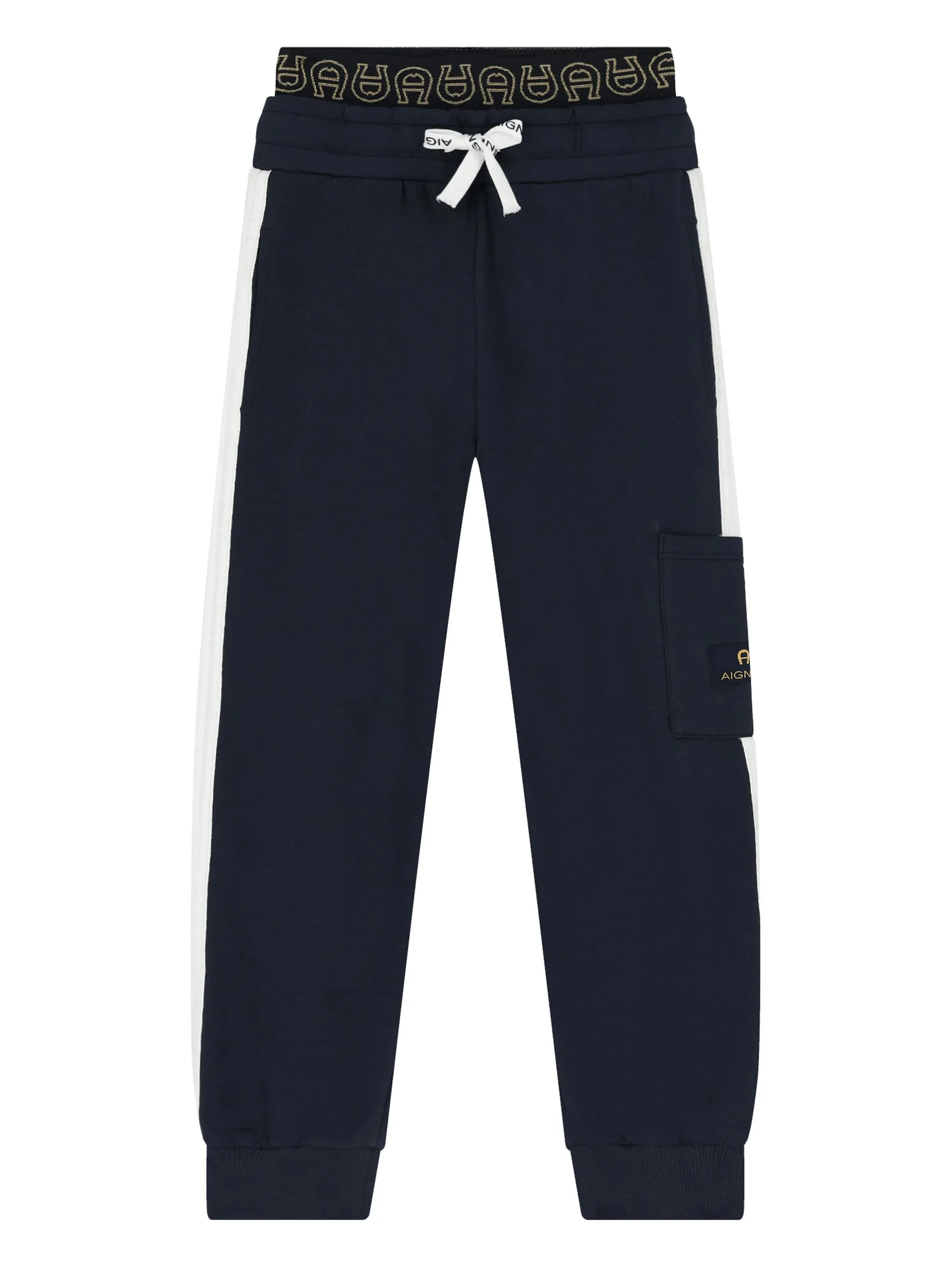 

Спортивные брюки с логотипом Aigner Kids, синий