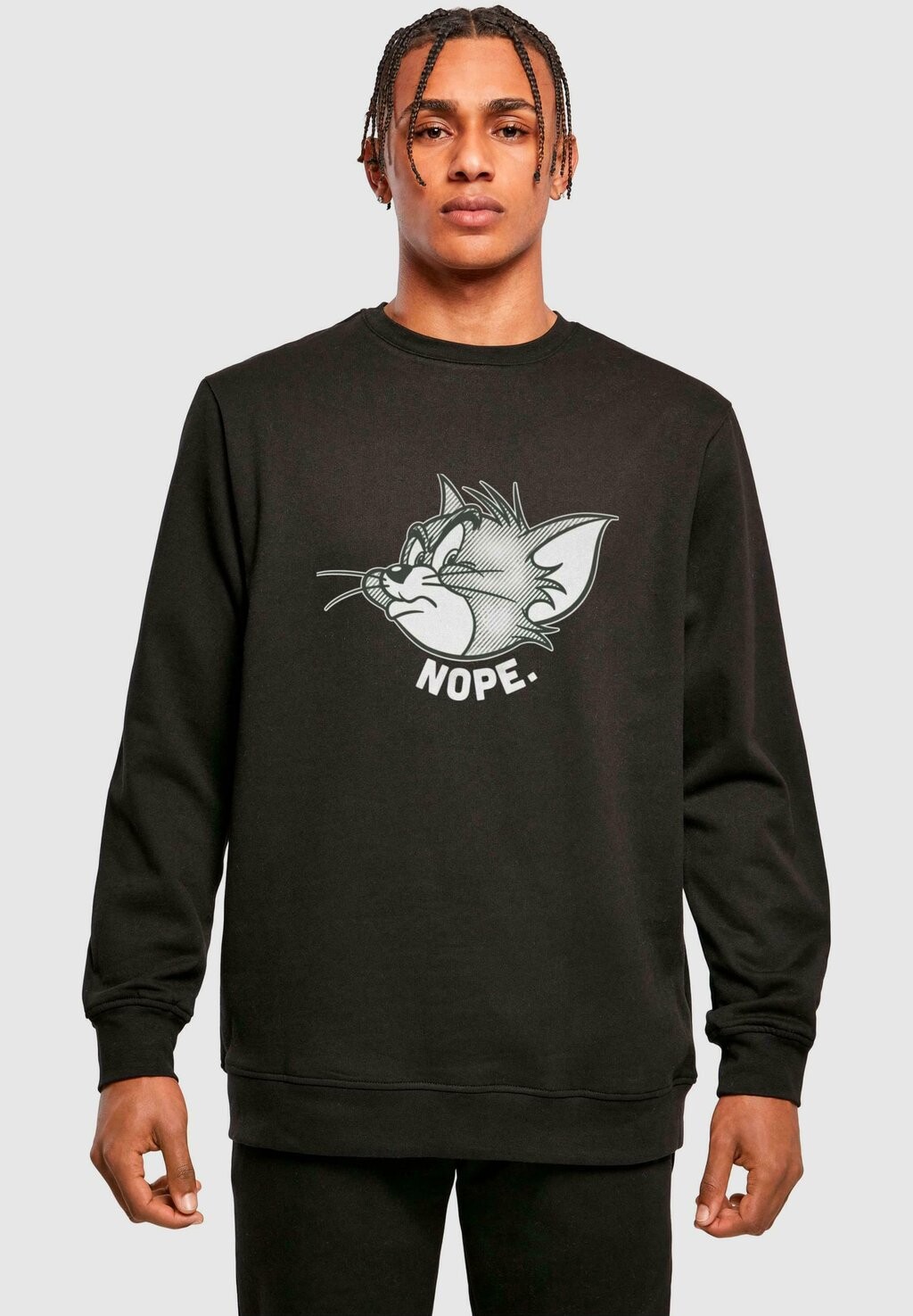 

Толстовка TOM AND JERRY NOPE CREWNECK ABSOLUTE CULT, черный
