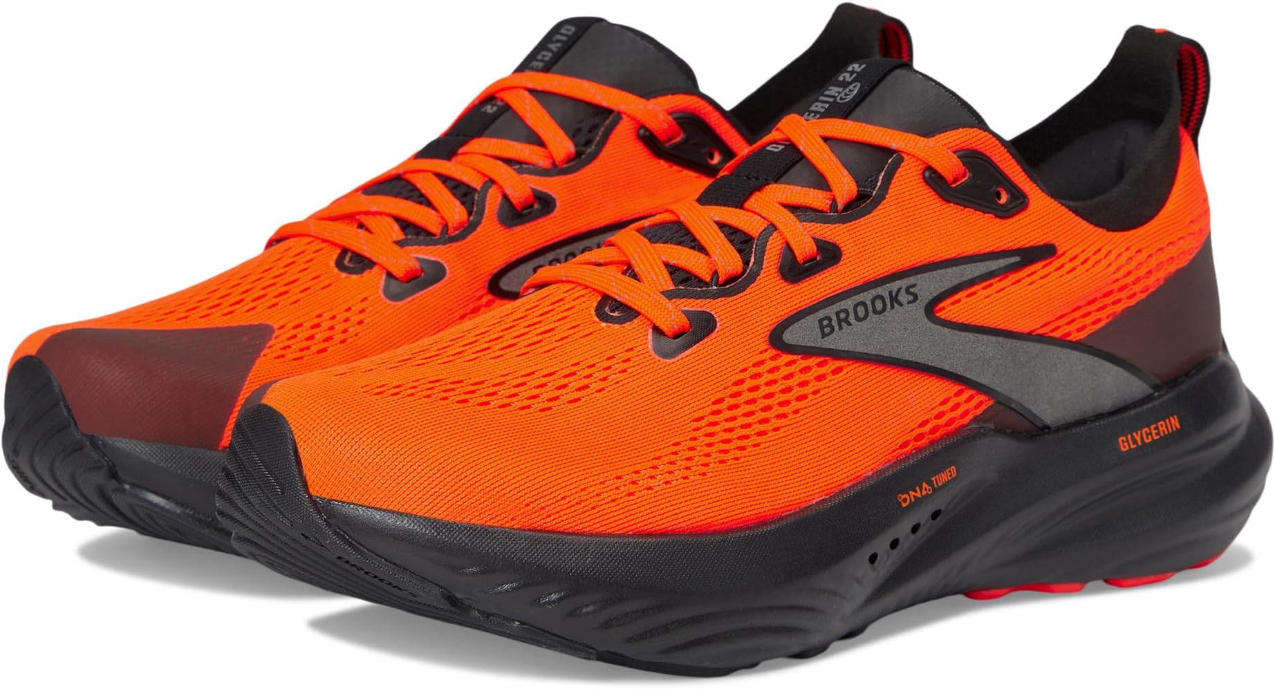 Кроссовки Brooks Glycerin 22, цвет Orange/Black