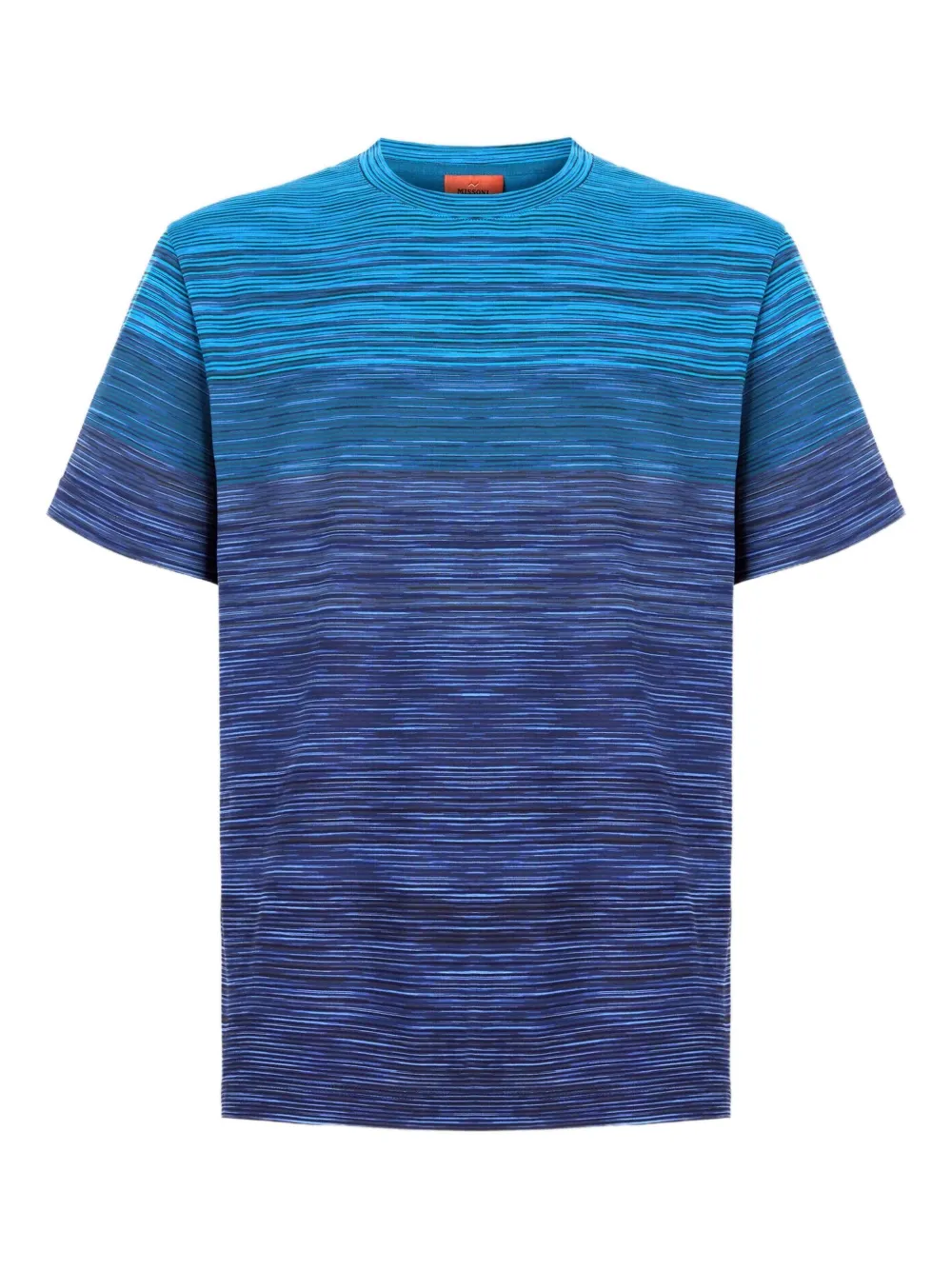 

Футболка в полоску омбре Missoni, синий