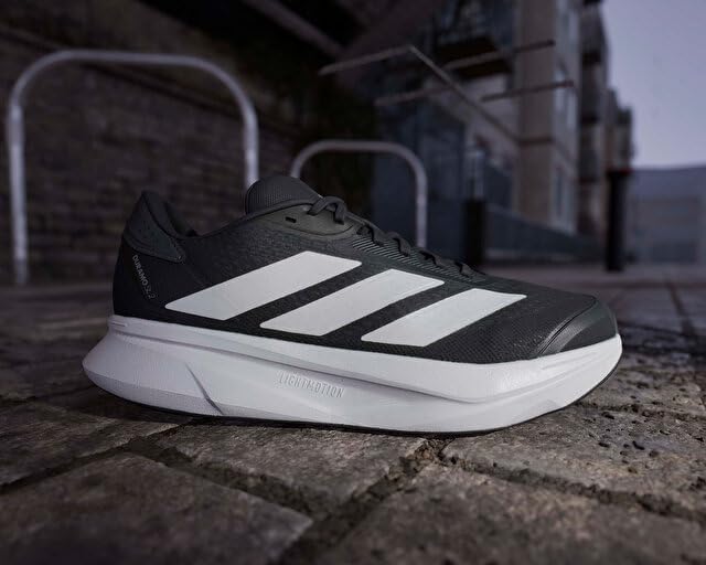 Мужские кроссовки для бега adidas Duramo SL 2, белый/черный/серый — фото 2