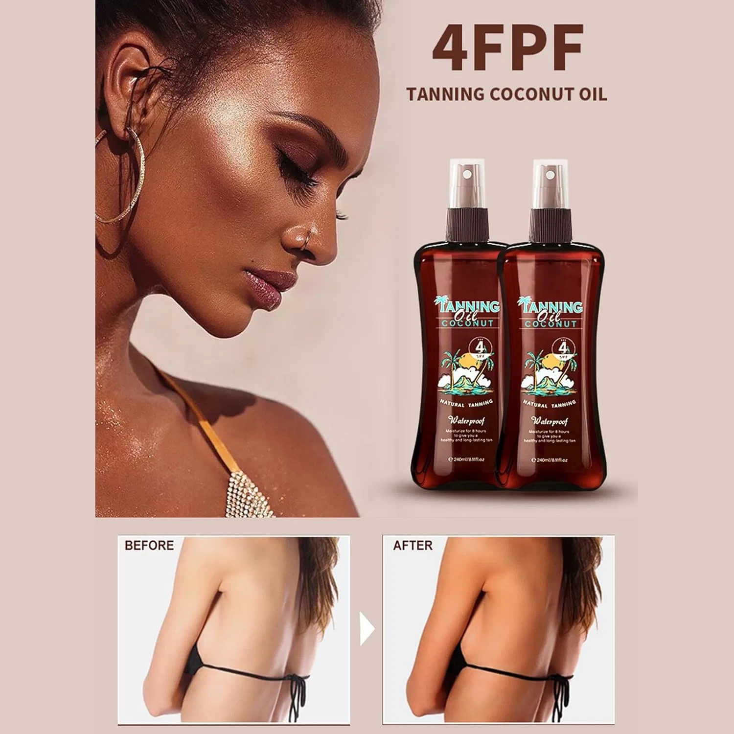 Автозагар мусс Body Tanning Mousse, 240 мл Generic — фото 4