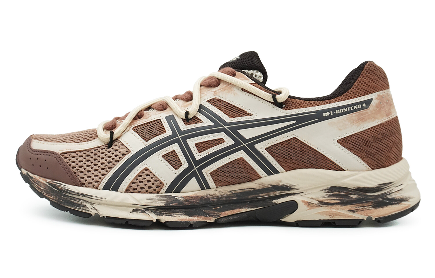

Кроссовки для бега Gel-Contend 4 мужские с низким верхом коричневый/черный Asics